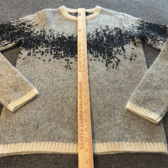 John Varvatos Collection Sterling Heartbeat Mohair Merino Blend Sweater S Knit - Picture 7 of 7